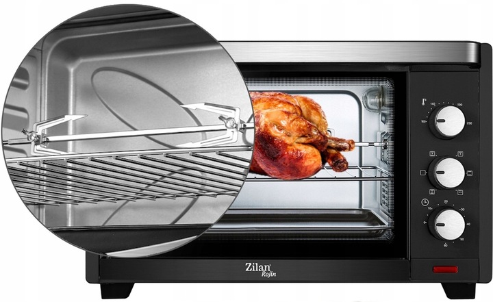 PIEKARNIK ELEKTRYCZNY 35L TERMOOBIEG+ROŻEN+GRILL