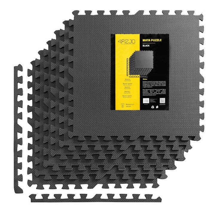 Mata piankowe puzzle pod sprzęt do ćwiczeń kwadratowe na siłownię prezent