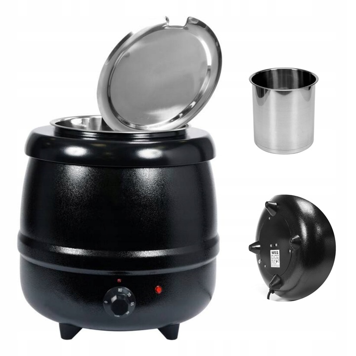 KOCIOŁEK ELEKTRYCZNY DO ZUP 9L BEMAR PODGRZEWACZ NA GULASZ GROCHÓWKE YATO