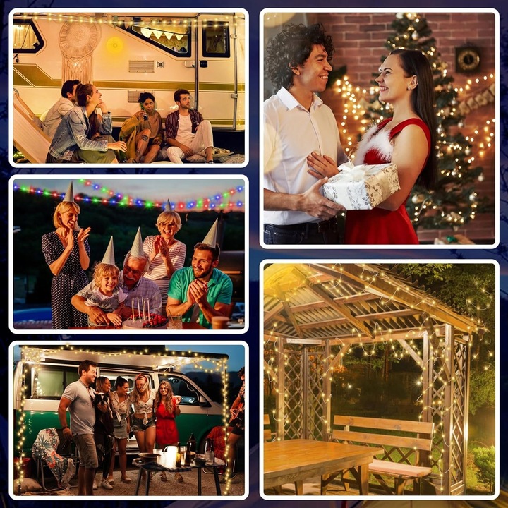 LAMPKA KEMPINGOWA DO NAMIOTU ZEWNĘTRZNEGO, BAJKOWA LAMPKA LED USB 1800MAH