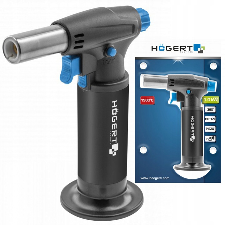 HOGERT PALNIK GAZOWY KUCHENNY DO CREME BRULEE OPALANIA 360-1300°C HT2C509