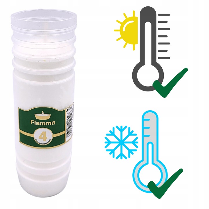 WKŁADY DO ZNICZY PARAFINOWE 4 DNI 96H 30 SZTUK ZNICZE + ZAPALNICZKA GRATIS