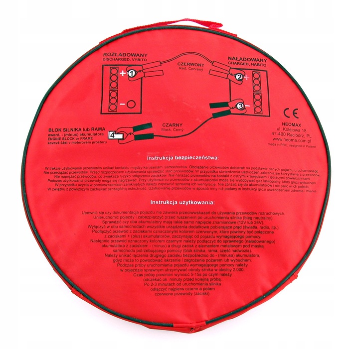 KABLE PRZEWODY ROZRUCHOWE 800A 4 METRY 4m 2x4 16mm
