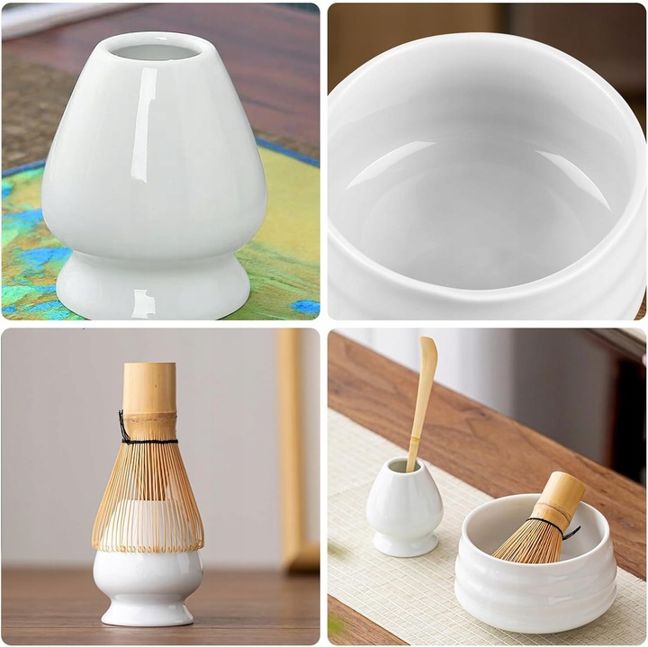 BAMBUSOWY ZESTAW PREZENTOWY DO HERBATY MATCHY CHASHAKU TRZEPACZKA ŁYŻKA