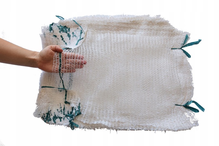 Worki Raszlowe z zaciągiem 50x80 Siatkowe 25-30kg 100szt BIAŁE
