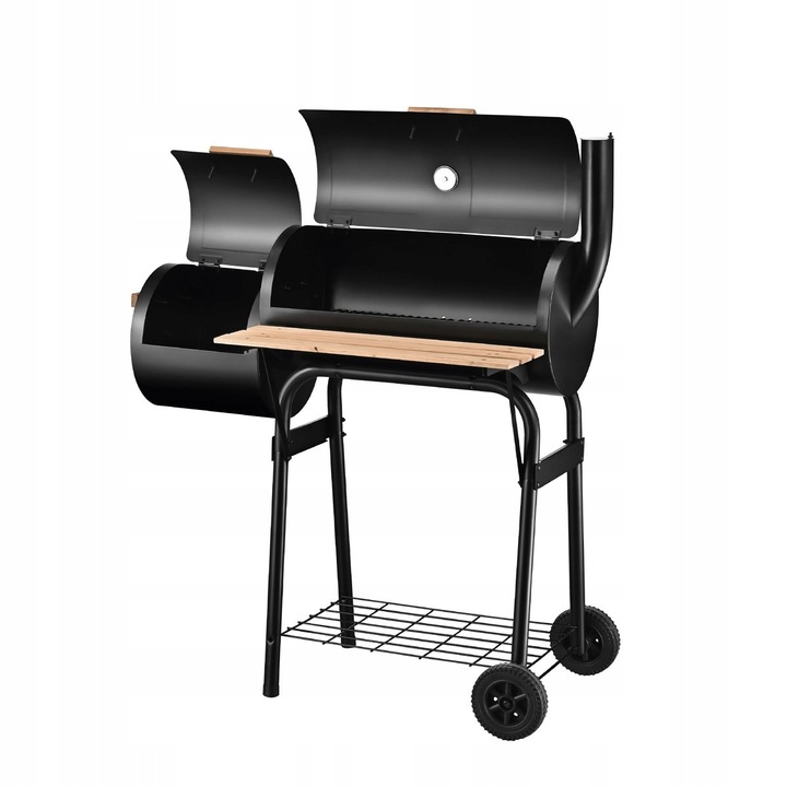 GRILL WĘGLOWY OGRODOWY WĘDZARNIA MARK ADLER ROAST 7.0 NA KÓŁKACH TERMOMETR