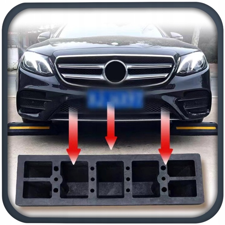 2x ODBOJNIK SEPARATOR PARKINGOWY OGRANICZNIK ODBOJNIK NAJAZD ZESTAW ŚRUBY
