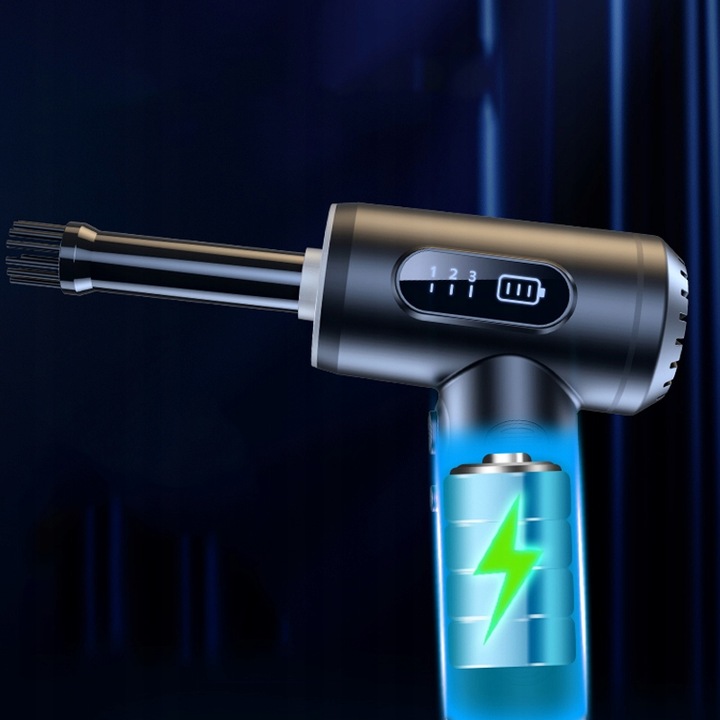 ODKURZACZ RĘCZNY SAMOCHODOWY BEZPRZEWODOWY DO AUTA DOMU 2W1 DMUCHAWA