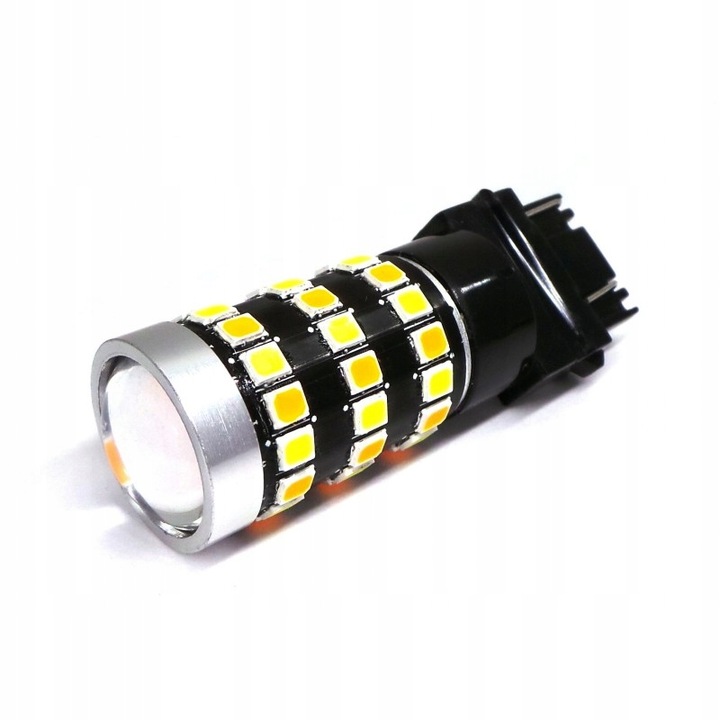 P27/7W LED 3157 12V CANBUS biało-pomarańczowa