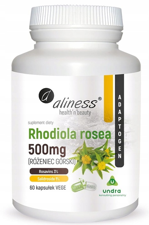 Aliness RHODIOLA ROSEA RÓŻENIEC GÓRSKI ADAPTOGEN