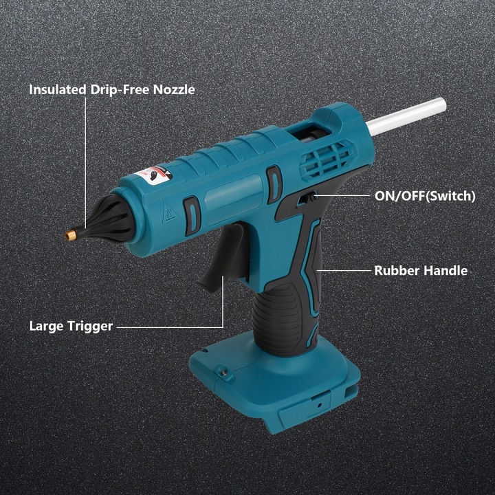 Akumulatorowy pistolet do kleju 100W