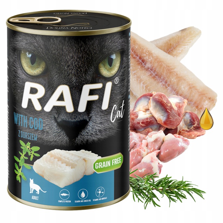 RAFI CAT Dolina Noteci Karma mokra dla kota mix smaków 20 x 400g bezzbożowa