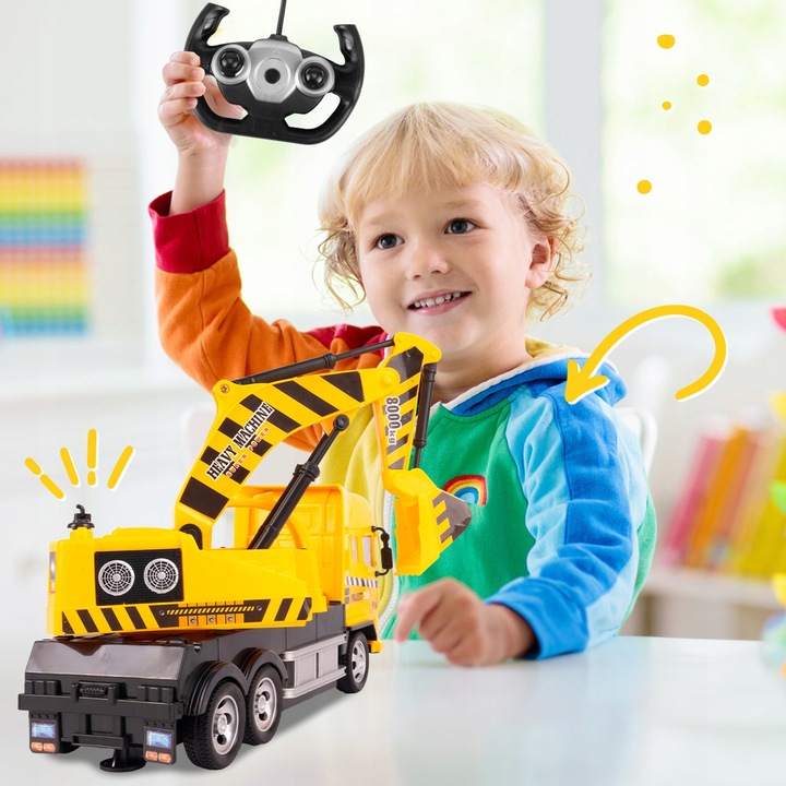 CIĘŻARÓWKA SAMOCHÓD KOPARKA RC ZDALNIE STEROWANY AUTO NA PILOTA DLA DZIECI