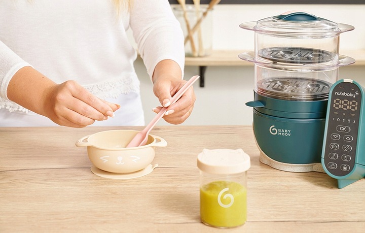 BABYMOOV 6W1 ROBOT KUCHENNY DO GOTOWANIA ZDROWEJ POSIŁKÓW DLA DZIECI 500W