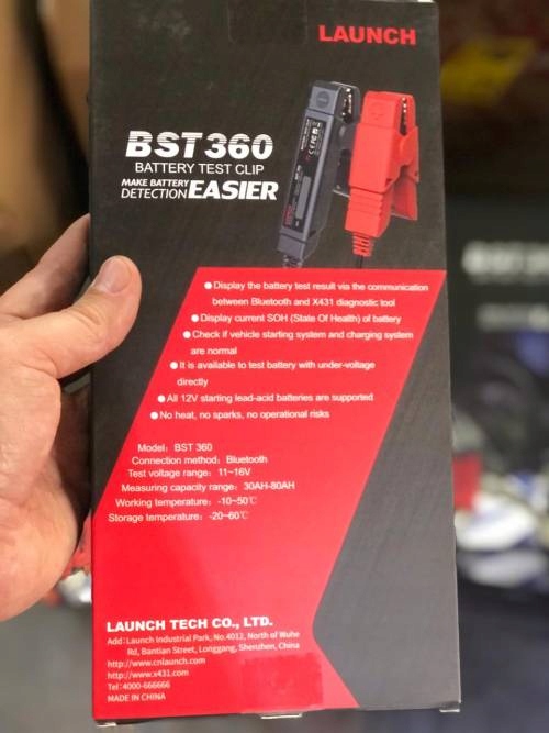 Tester akumulatorów LAUNCH X431 BST360 Battery 12V