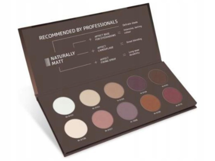 Affect Paleta prasowanych cieni Naturally Matt
