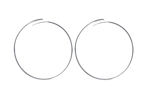 Kolczyki srebrne koła kółka 6cm