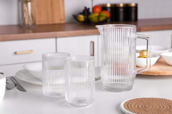 Szklanki do napojów drinków ryflowane Altom Design Selena 430 ml Zestaw 6