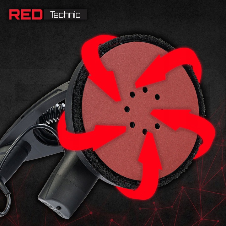 Szlifierka Do Gładzi GIPSU Tynku Żyrafa LED z Wysięgnikiem Bezpyłowa 2 Pady