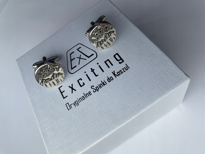 Spinki do mankietów EXC Góry Tatry Sudety Karpaty Duch Gór Ratownika GOPR