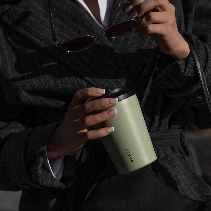 Kubek Termiczny ze stali nierdzewnej BPA FREE Simply Cup 340 ml - Sage