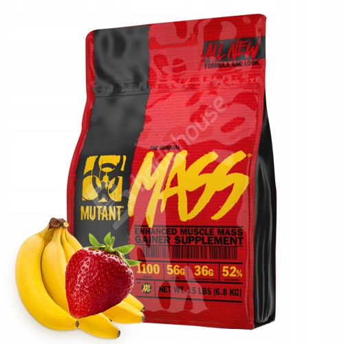 MUTANT MASS 6800g GAINER MASA WPC WPI | Truskawka-Banan