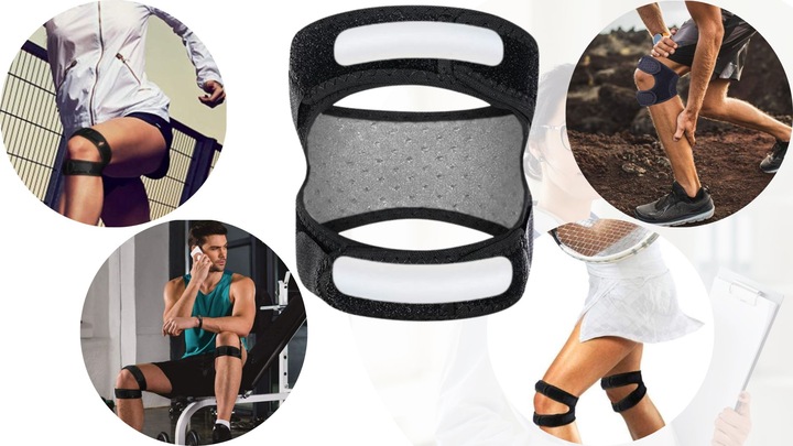 OPASKA STABILIZATOR KOLANA RZEPKI DOBRZE PODTRZYMUJE KOLANO DO BIEGANIA BÓL
