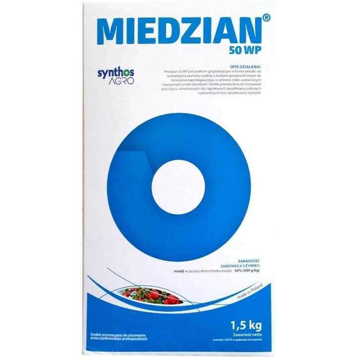 Środek grzybobójczy Synthos Miedzian 50 WP 1,5kg