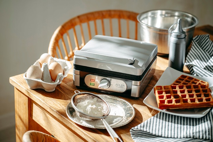 GOFROWNICA 2000W XXL 2 CHRUPIĄCE PUSZYSTE GOFRY XXL DUŻA SOLIDNIE WYKONANA