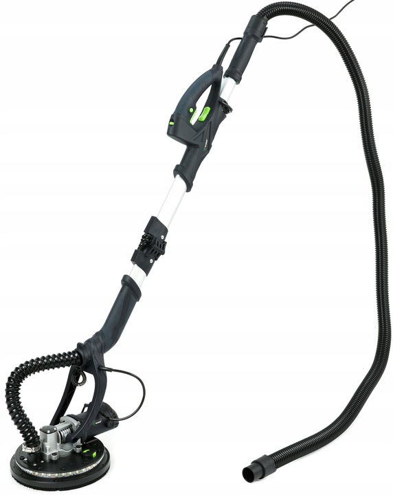 SZLIFIERKA DO GIPSU GLADZI TYNKU ZYRAFA Z PODŚWIETLENIEM LED BEZPYŁOWA