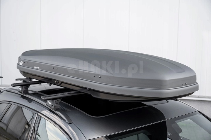 BAGAŻNIK DACHOWY BOX KUFER NA DACH HAKR MAGIC 450L 220x80x40 cm