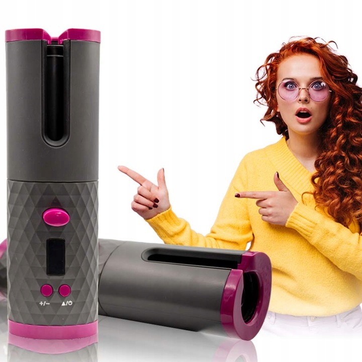 AUTOMATYCZNA LOKÓWKA DO WŁOSÓW Z POWŁOKĄ CERAMICZNĄ LCD