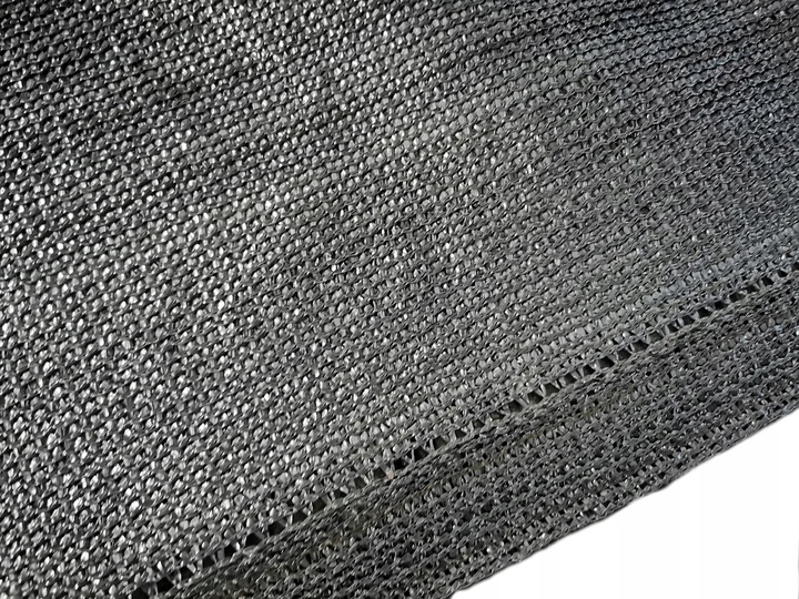 SIATKA CIENIUJĄCA 90% 1,2x50m MATA OSŁONA NA OGRODZENIE PŁOT UV+ GRAFIT