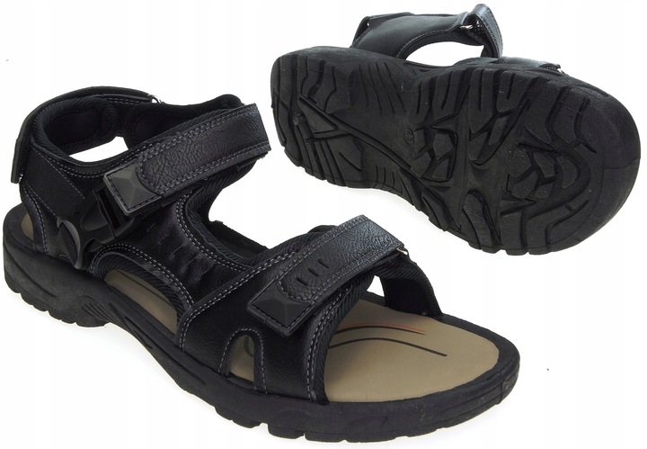 Solidne regulowane sandały klapki