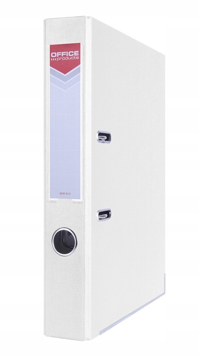 Segregator OFFICE PRODUCTS Officer z szyną, PP, A4/55mm, biały - 5szt