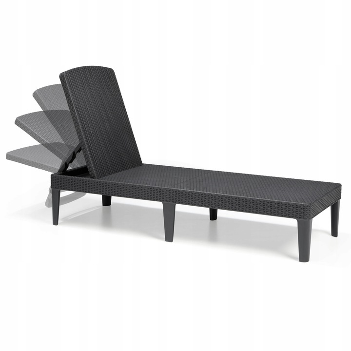 Leżak ogrodowy składany regulowany Jaipur grafitowy Keter