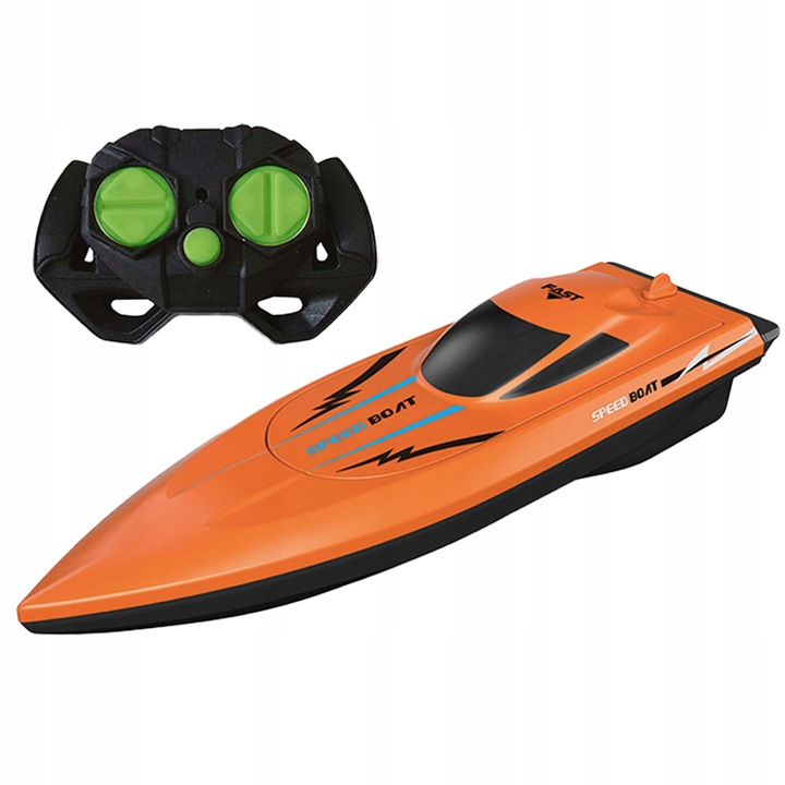 MOTORÓWKA ŁÓDŹ ŁÓDKA WODNA ZDALNIE STEROWANA BOAD SPEED SKUTER RC Pomarańcz