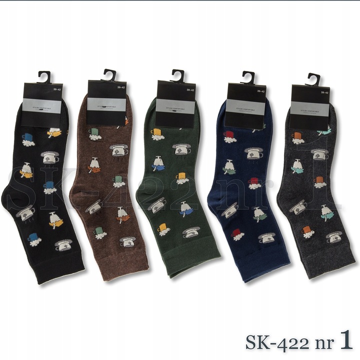 5x SKARPETY męskie BAWEŁNIANE wysokie skarpetki Eleganckie JAKOŚĆ PREMIUM