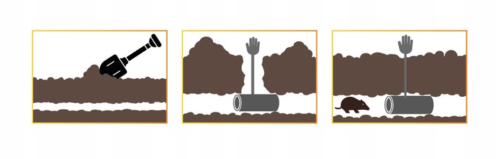 KRETOŁAPKA PUŁAPKA ŁAPKA NA KRETY I NORNICE 4 SZTUKI NO PEST SYGNALIZATOR