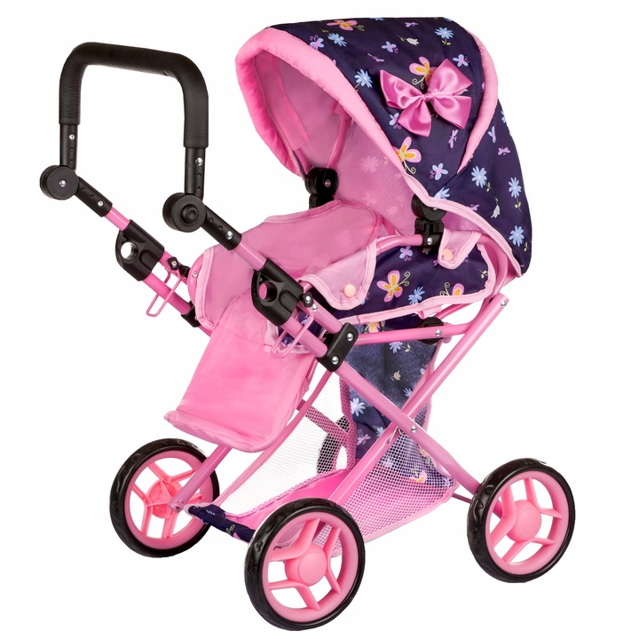 WÓZEK DLA LALEK GŁĘBOKI SPACERÓWKA GONDOLA 3w1 KINDERPLAY TORBA POŚCIEL