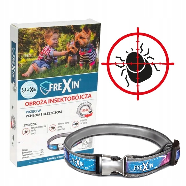 Obroża na pasożyty FREXIN dla Psów - 35 cm