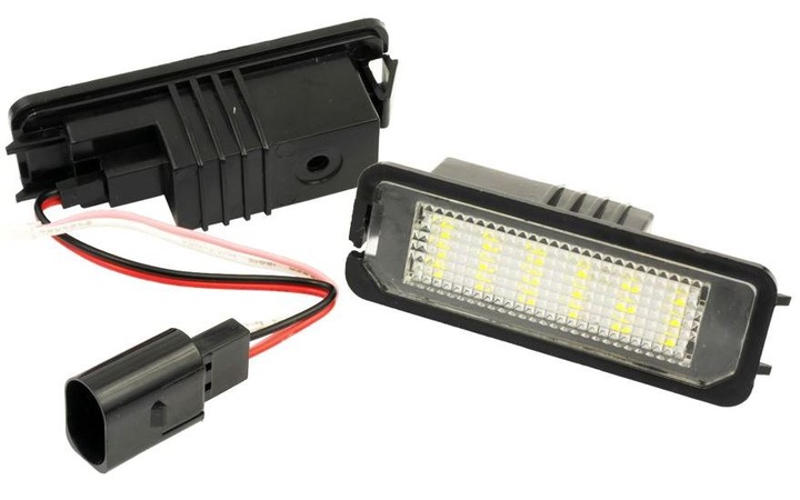 LED LAMPKI TABLICY 2x PODŚWIETLENIE VW TOUAREG PASSAT-B6-B7-CC GOLF 4-5-6-7