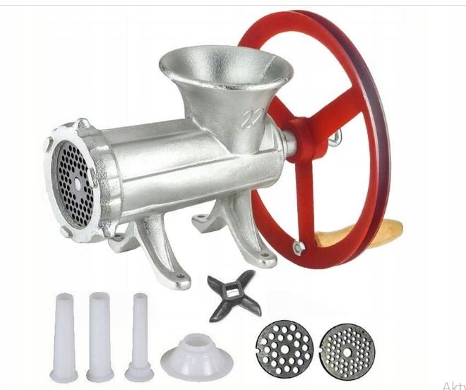 Maszynka ręczna do mięsa #22 z kołem Edelhoff