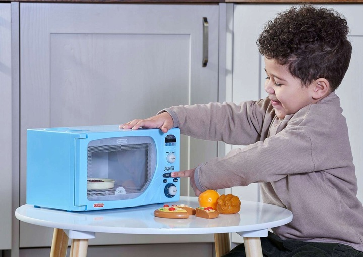KUCHENKA MIKROFALOWA MIKROFALÓWKA DLA DZIECI DŹWIĘK ŚWIATŁO DELONGHI 30 CM