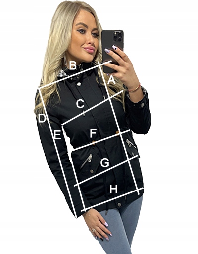 DWUSTRONNA PARKA kurtka Z KAPTUREM 3 KOLORY S