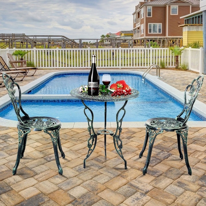 Zestaw mebli ogrodowych Stół + 2x krzesła