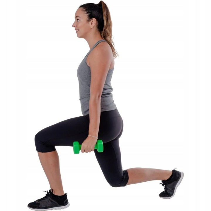 Hantle Hantelki Żeliwne 2x2 kg Ciężarki Neoprenowe Fitnes Zestaw Hantli 4kg