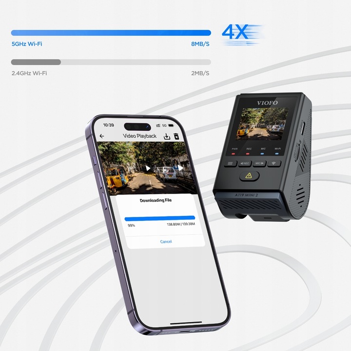 KAMERA REJESTRATOR VIOFO A119 MINI 2 GPS WIFI QHD