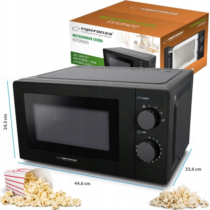 MIKROFALÓWKA WOLNOSTOJĄCA 20L KUCHENKA MIKROFALOWA 700W