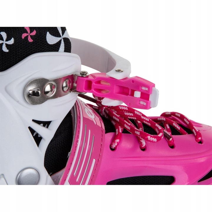 REGULOWANE ŁYŻWOROLKI WROTKI ŁYŻWY DLA DZIECI 4W1 ENERO 30-33 RÓŻOWE